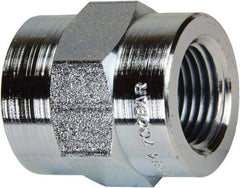 Enerpac - 3/8 NPTF Zinc-Plated Steel Hydraulic Hose Female Coupler - 10,000 psi - Americas Industrial Supply