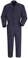 VF Imagewear - Size 38 Regular, Navy Blue, Zipper, General Purpose Coverall - 38" Chest, Cotton, Polyester, 7 Pockets - Americas Industrial Supply