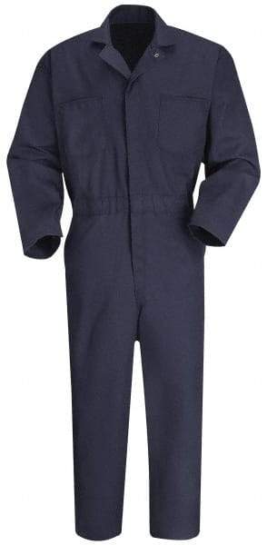 VF Imagewear - Size 52 Regular, Navy Blue, Zipper, General Purpose Coverall - 52" Chest, Cotton, Polyester, 7 Pockets - Americas Industrial Supply