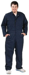 VF Imagewear - Size 40 Regular, Navy Blue, Zipper, General Purpose Coverall - 40" Chest, Cotton, Polyester, 7 Pockets - Americas Industrial Supply