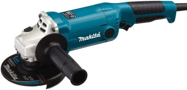 Makita - 5" Wheel Diam, 11,000 RPM, Corded Angle & Disc Grinder - 5/8-11 Spindle, 120 Volts, 10.5 Amps - Americas Industrial Supply