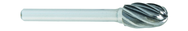 SE-5MA -- 12mm x 22mm LOC x 6mm Shank x 50mm OAL Egg Shape Carbide Aluminum Cut Burr - Americas Industrial Supply