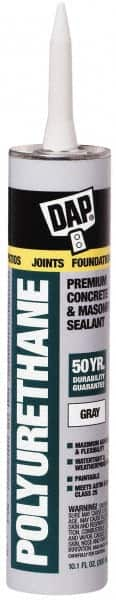 DAP - 10.1 oz Cartridge Gray Polyurethane Joint Sealant - -40 to 185°F Operating Temp, 10 min Tack Free Dry Time - Americas Industrial Supply