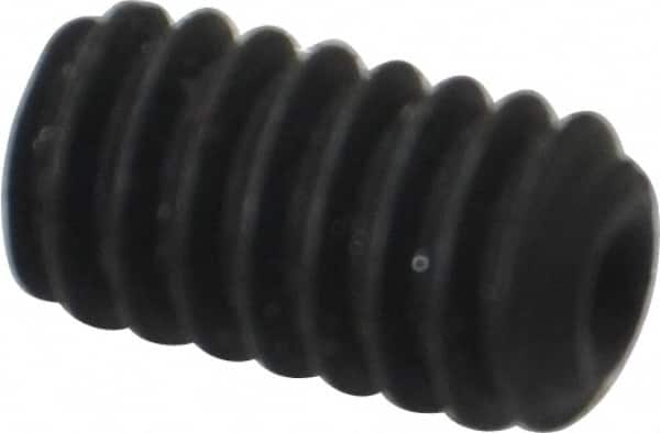 Value Collection - 1/4-20 UNC, 7/16" OAL, Cup Point Set Screw - Alloy Steel, 1/8" Key - Americas Industrial Supply