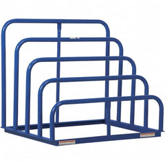 Vestil - 4 Bay, 1,500 Lb per Bay Capacity, Blue Variable Height Vertical Sheet Rack - 48" Wide x 42" High x 36" Deep - Americas Industrial Supply