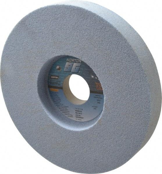 Norton - 7" Diam x 1-1/4" Hole x 1" Thick, I Hardness, 60 Grit Surface Grinding Wheel - Ceramic, Type 5, Medium Grade, 3,600 Max RPM, Vitrified Bond, One-Side Recess - Americas Industrial Supply