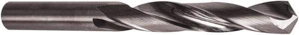 Precision Twist Drill - 13/32" 118° Solid Carbide Jobber Drill - Bright Finish, Right Hand Cut, 4-1/2" OAL, Split Point - Americas Industrial Supply