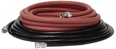 Binks - Paint Sprayer Hose with Fittings - 25 Ft. Fluid and Air Hose Asm with Fittings (2 Hose Set), Compatible with Pressure Tank and Spray Guns - Americas Industrial Supply