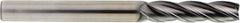 OSG - 3/16", 1" LOC, 3/16" Shank Diam, 4" OAL, 4 Flute, Solid Carbide Square End Mill - Single End, Diamond Finish, Spiral Flute, 30° Helix, Centercutting, Right Hand Cut, Right Hand Flute, Series 7041 - Americas Industrial Supply