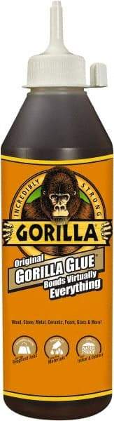 Gorilla Glue - 18 oz Bottle Brown All Purpose Glue - 20 min Working Time - Americas Industrial Supply