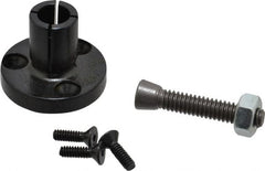 Mitee-Bite - 0.48 to 0.56" Expansion Diam, 1,900 Lb Holding Force, 6-32 Mounting Screw, 1/4-20 Center Screw, Mild Steel ID Expansion Clamps - Exact Industrial Supply