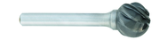 SD-6A -- 5/8 x 5/8 LOC x 1/4 Shank x 2 OAL Ball Shape Carbide Aluminum Cut Burr - Americas Industrial Supply