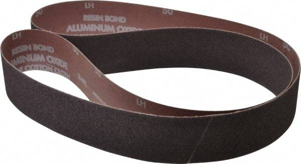 Norton - 2" Wide x 60" OAL, 50 Grit, Aluminum Oxide Abrasive Belt - Aluminum Oxide, Coarse, Coated, Series R228 - Americas Industrial Supply