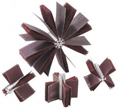 Merit Abrasives - 80 Grit, Nonwoven, Aluminum Oxide Bore Polisher - Medium Grade, 22,000 RPM, Polishes Bores with 1 to 1-1/2" Diam - Americas Industrial Supply