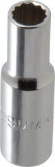 Proto - 9/32", 1/4" Drive, Deep Hand Socket - 6 Points, 7/8" OAL, Chrome Finish - Americas Industrial Supply