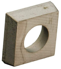 Kennametal - 2.29mm Inscribed Circle, Square Milling & Turning Shim for Indexables - Carbide, 1/4" Thick, SMSN Shim Style - Americas Industrial Supply