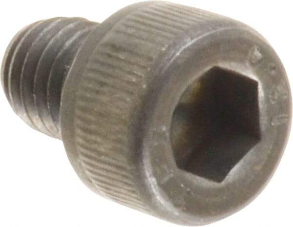 Value Collection - M6x1.00 Metric Coarse Hex Socket Drive, Socket Cap Screw - Grade 12.9 Alloy Steel, Black Oxide Finish, Fully Threaded, 8mm Length Under Head - Americas Industrial Supply