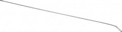 Schaefer Brush - 24" Long, 8-32 Female, Galvanized Steel Brush Handle Extension - 0.162" Diam, 8-32 Male, For Use with Tube Brushes & Scrapers - Americas Industrial Supply