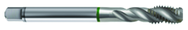 M12x1.75 6H 3-Flute Cobalt Green Ring Semi-Bottoming 40 degree Spiral Flute Tap-Bright - Americas Industrial Supply