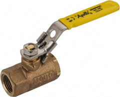Apollo - 1/2" Pipe, Standard Port, Bronze Standard Ball Valve - 2 Piece, NPT Ends, Locking Lever Handle, 600 WOG, 150 WSP - Americas Industrial Supply