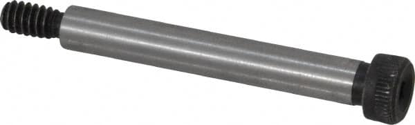 Value Collection - 1/4" Shoulder Diam x 1-3/4" Shoulder Length, #10-24 UNC, Hex Socket Shoulder Screw - 4140 Alloy Steel, Uncoated, 3/16" Head Height x 3/8" Head Diam - Americas Industrial Supply