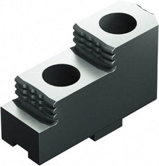 Schunk - 24" Max Chuck Diam Compatibility, Case Hardened Steel Tongue & Groove Hard Lathe Top Jaws - 2 Steps - Americas Industrial Supply