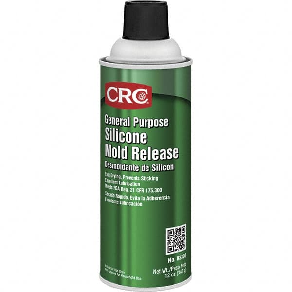 CRC - 16 Ounce Aerosol Can, Clear, General Purpose Mold Release - Food Grade, Silicone Composition - Americas Industrial Supply