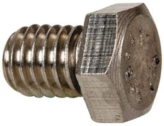 Value Collection - 3/8-16 UNC, 1/2" Length Under Head Hex Head Cap Screw - Fully Threaded, Grade 316 Stainless Steel, Uncoated, 9/16" Hex - Americas Industrial Supply
