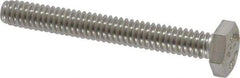 Value Collection - 1/4-20 UNC, 2" Length Under Head Hex Head Cap Screw - Fully Threaded, Grade 316 Stainless Steel, Uncoated, 7/16" Hex - Americas Industrial Supply