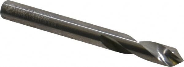 Made in USA - 1/4" Body Diam, 90°, 2-1/2" OAL, Solid Carbide Spotting Drill - Americas Industrial Supply