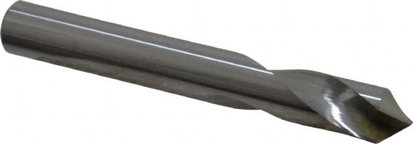 Made in USA - 3/8" Body Diam, 90°, 3" OAL, Solid Carbide Spotting Drill - Americas Industrial Supply