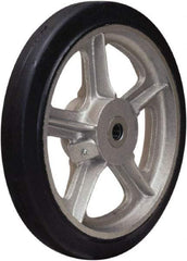 Hamilton - 12 Inch Diameter x 2 Inch Wide, Rubber on Aluminum Caster Wheel - 720 Lb. Capacity, 2-1/4 Inch Hub Length, 1 Inch Axle Diameter, Straight Roller Bearing - Americas Industrial Supply