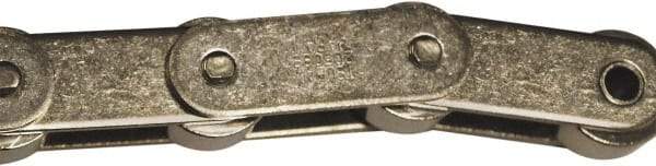 U.S. Tsubaki - 1" Pitch, ANSI C2042, Oversize Double Pitch Roller Chain - Chain No. C2042, 595 Lb. Capacity, 10 Ft. Long, 5/8" Roller Diam, 5/16" Roller Width - Americas Industrial Supply