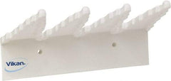Vikan - 22 Lb, 6-1/2" Wide, 2-1/2" High, Polypropylene, Wall Bracket - 9-1/2" Long, 3 Holders - Americas Industrial Supply