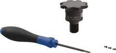 Seco - Modular Connection Connection, 0.236" Cutting Width, 0.409" Depth of Cut, 2" Cutter Diam, 8 Tooth Indexable Slotting Cutter - R335.29 Toolholder, RD.. 06.. Insert, Right Hand Cutting Direction - Americas Industrial Supply