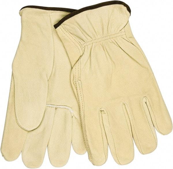 MCR Safety - Size L General Protection Work Gloves - For Work & Driver, Uncoated, Beige, Paired - Americas Industrial Supply
