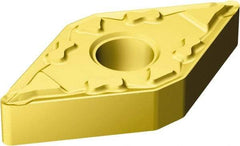 Sandvik Coromant - DNMG443 MF Grade 2015 Carbide Turning Insert - TiCN/AI2O3/TiN Finish, 55° Diamond, 1/2" Inscr Circle, 1/4" Thick, 3/64" Corner Radius - Americas Industrial Supply