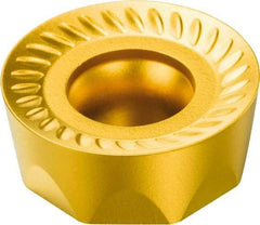 Sandvik Coromant - RCKT1204M0 WM Grade 235 Carbide Milling Insert - TiCN/TiN Finish, 4.76mm Thick, 12mm Inscribed Circle - Americas Industrial Supply