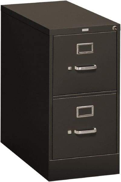 Hon - 15" Wide x 29" High x 26-1/2" Deep, 2 Drawer Vertical File - Steel, Charcoal - Americas Industrial Supply