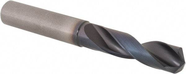Sumitomo - 31/64" 135° Solid Carbide Screw Machine Drill Bit - TiAlCr/TiSi Finish, 1.8504" Flute Length, 3.937" OAL - Americas Industrial Supply