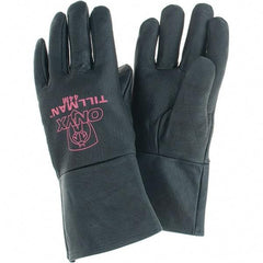 TILLMAN - Welder's & Heat Protective Gloves - UNLINED MED BLK 1/PR TOP GRAIN KIDSKIN TIG GLV - Americas Industrial Supply