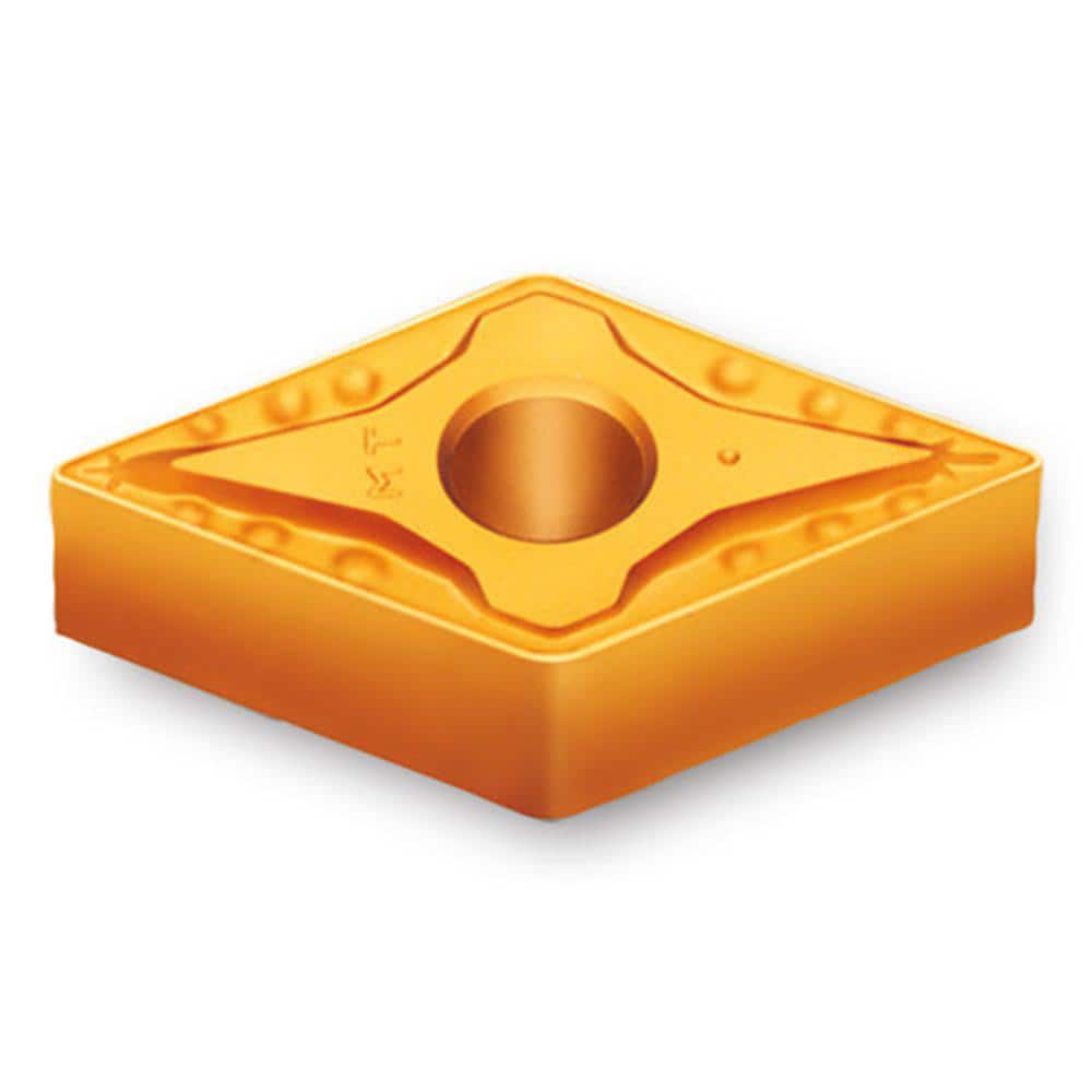 Turning Insert:  DNMG432MT TT5080,  Solid Carbide AlTiN & TiN Finish,  Neutral,  0.5790″ Long,  1/2″ Inscribed Circle,  0.0310″ Corner Radius,  55.0 &deg N/A Diamond,  Series  DNMG