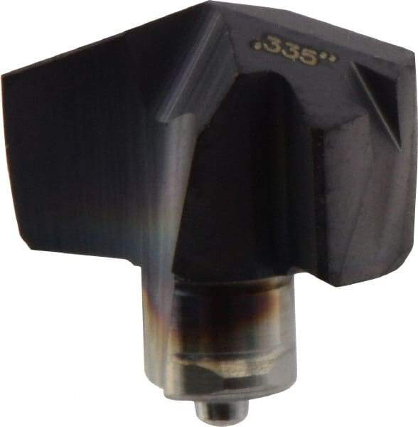 Iscar - Series ICM, 8.51mm Diam Grade IC908 140° Replaceable Drill Tip - Carbide, TiAlN Finish, 8 Seat Size - Americas Industrial Supply