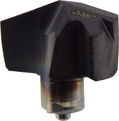Iscar - Series ICM, 8.51mm Diam Grade IC908 140° Replaceable Drill Tip - Carbide, TiAlN Finish, 8 Seat Size - Americas Industrial Supply
