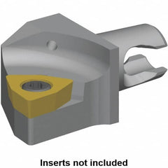 Kennametal - Right Hand Cut, Size KM16, WC.. Insert Compatiblity, Modular Turning & Profiling Cutting Unit Head - 10mm Ctr to Cutting Edge, 20mm Head Length, Through Coolant, Series KM Micro - Americas Industrial Supply