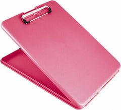 Saunders - 1-1/4" Long x 9-1/2" Wide, Clip Board - Pink - Americas Industrial Supply