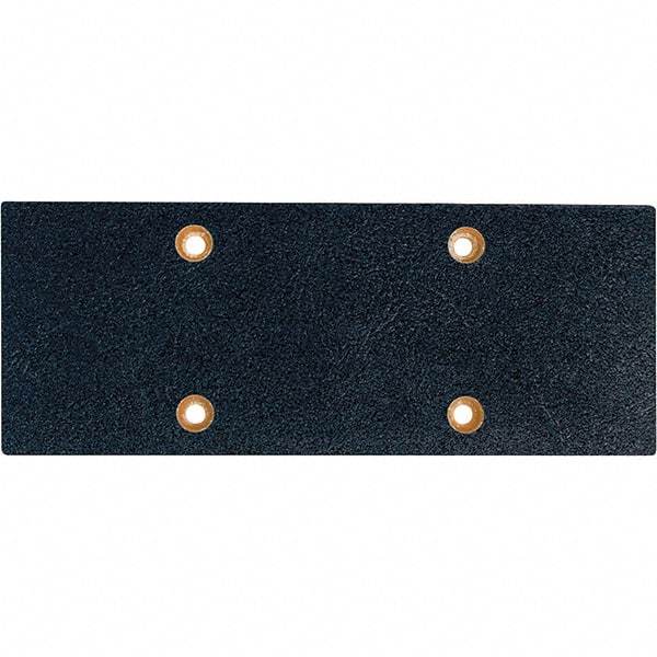 Dynabrade - 7 x 2-3/4" Rectangular Adhesive/PSA Backing Pad - Dynabug II Compatible, Screw Attachment, Nonvacuum Pad, 3/8" Thick, Medium Density - Americas Industrial Supply