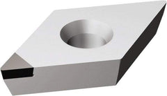 Sandvik Coromant - DCMW32.52 FP Grade CD10 Carbide Turning Insert - Uncoated, 55° Diamond, 3/8" Inscr Circle, 5/32" Thick, 1/32" Corner Radius - Americas Industrial Supply