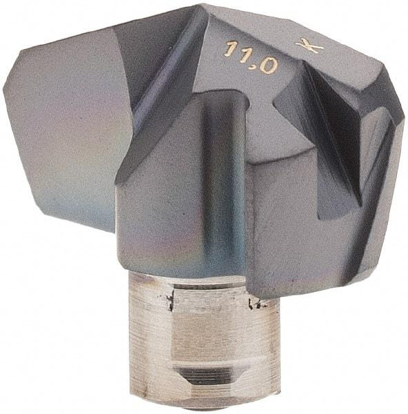 Iscar - Series ICK, 11mm Diam Grade IC908 140° Replaceable Drill Tip - Carbide, TiAlN Finish, 11 Seat Size - Americas Industrial Supply
