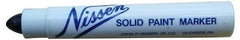 Markal - Black Solid Paint Marker - Soft Crayon Tip, Alcohol Base Ink - Americas Industrial Supply